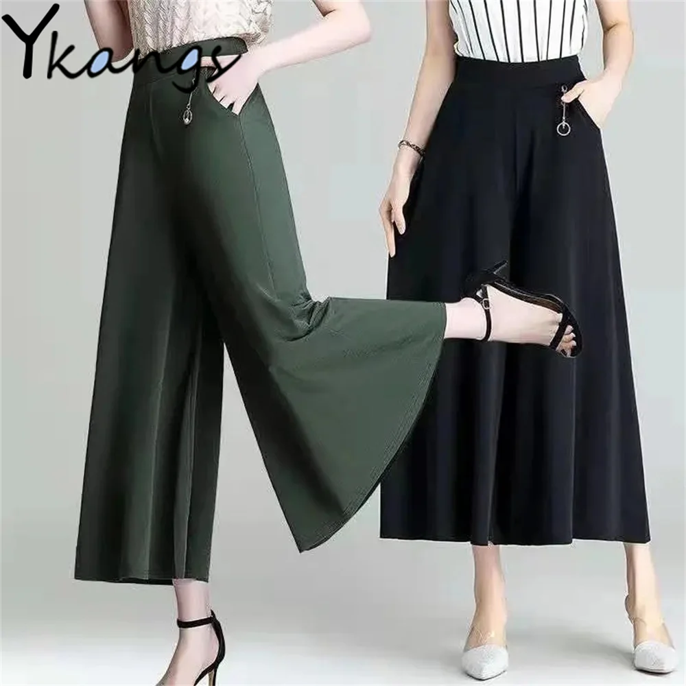 Harajuku Casual Pants Loose Culottes Plus Size Thin Mom Trousers Elastic High Waist Wide Leg Women'S Pants Pantalones De Mujer
Harajuku Casual Pants Loose Culottes Plus Size Thin Mom Trousers Elastic High Waist Wide Leg Women'S Pants Pantalones De Mujer