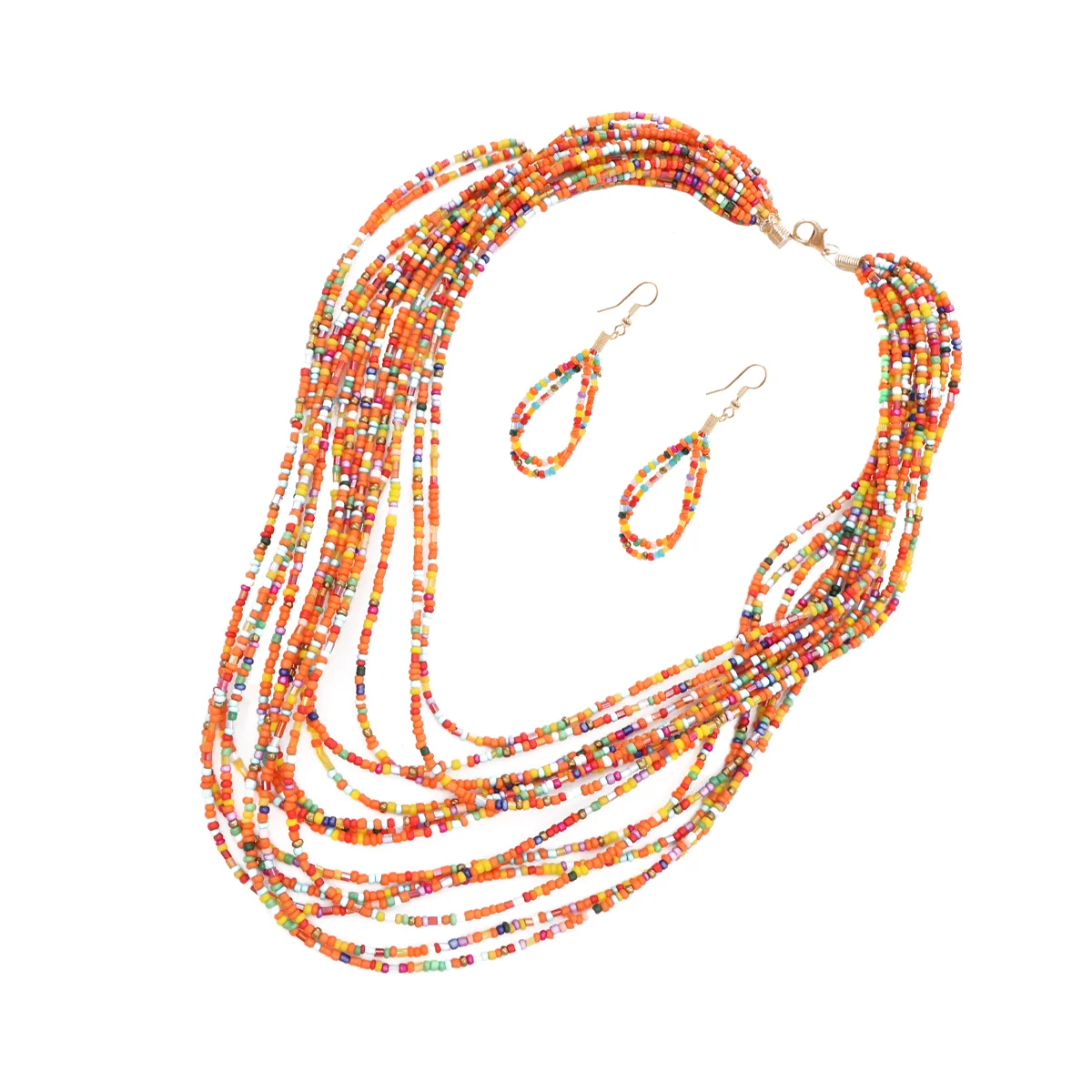 Boho Beads Bib Bohemian Style Earrings Nationality Creative Necklace Kit Dressing
Boho Beads Bib Bohemian Style Earrings Nationality Creative Necklace Kit Dressing