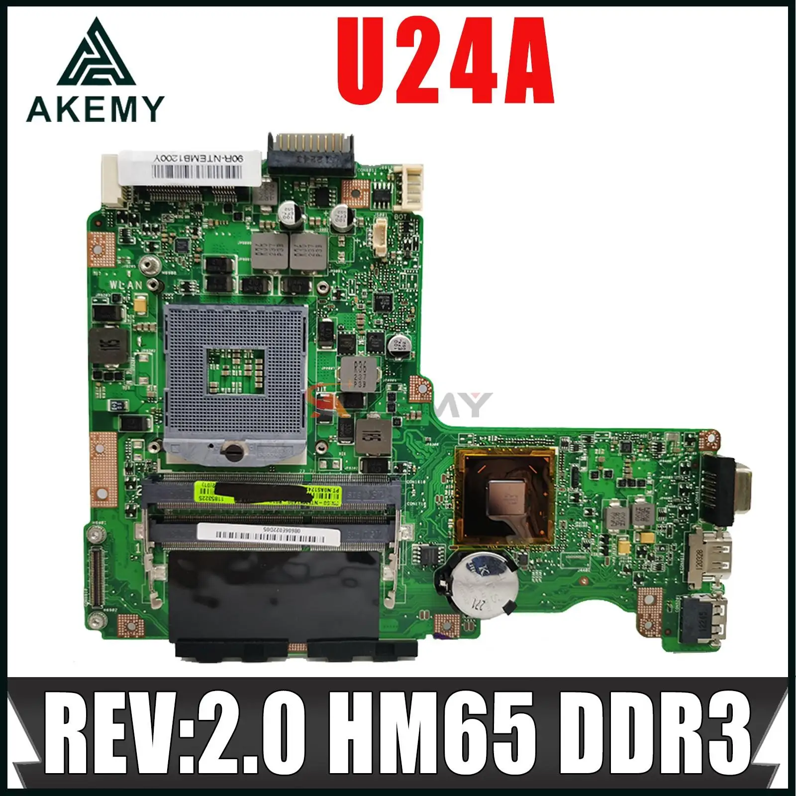 U24 Mainboard For ASUS U24E U24A P24E P24A Laptop Motherboard REV:2.0 HM65 DDR3 MAIN BOARD TEST OK
U24 Mainboard For ASUS U24E U24A P24E P24A Laptop Motherboard REV:2.0 HM65 DDR3 MAIN BOARD TEST OK