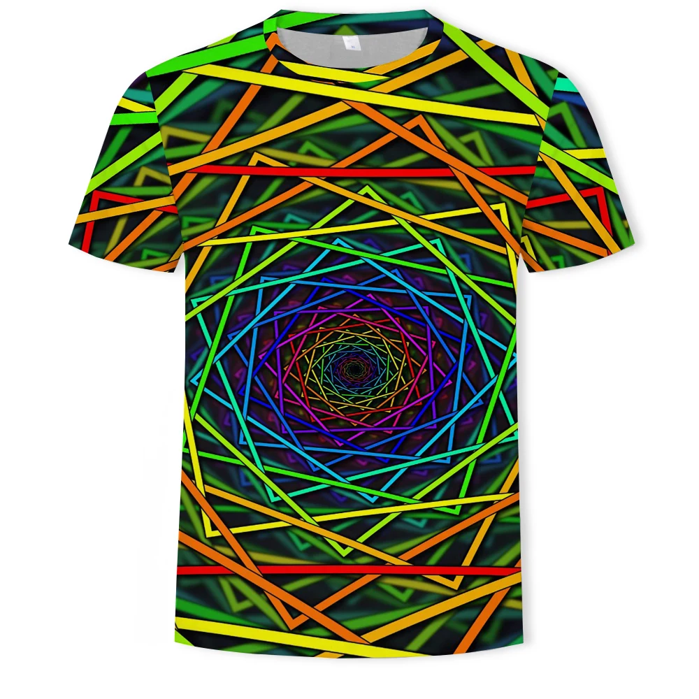 2022 Summer Fashion New Color Striped 3D Printing Pattern Men and Women Short Sleeve Casual Top
2022 Summer Fashion New Color Striped 3D Printing Pattern Men and Women Short Sleeve Casual Top