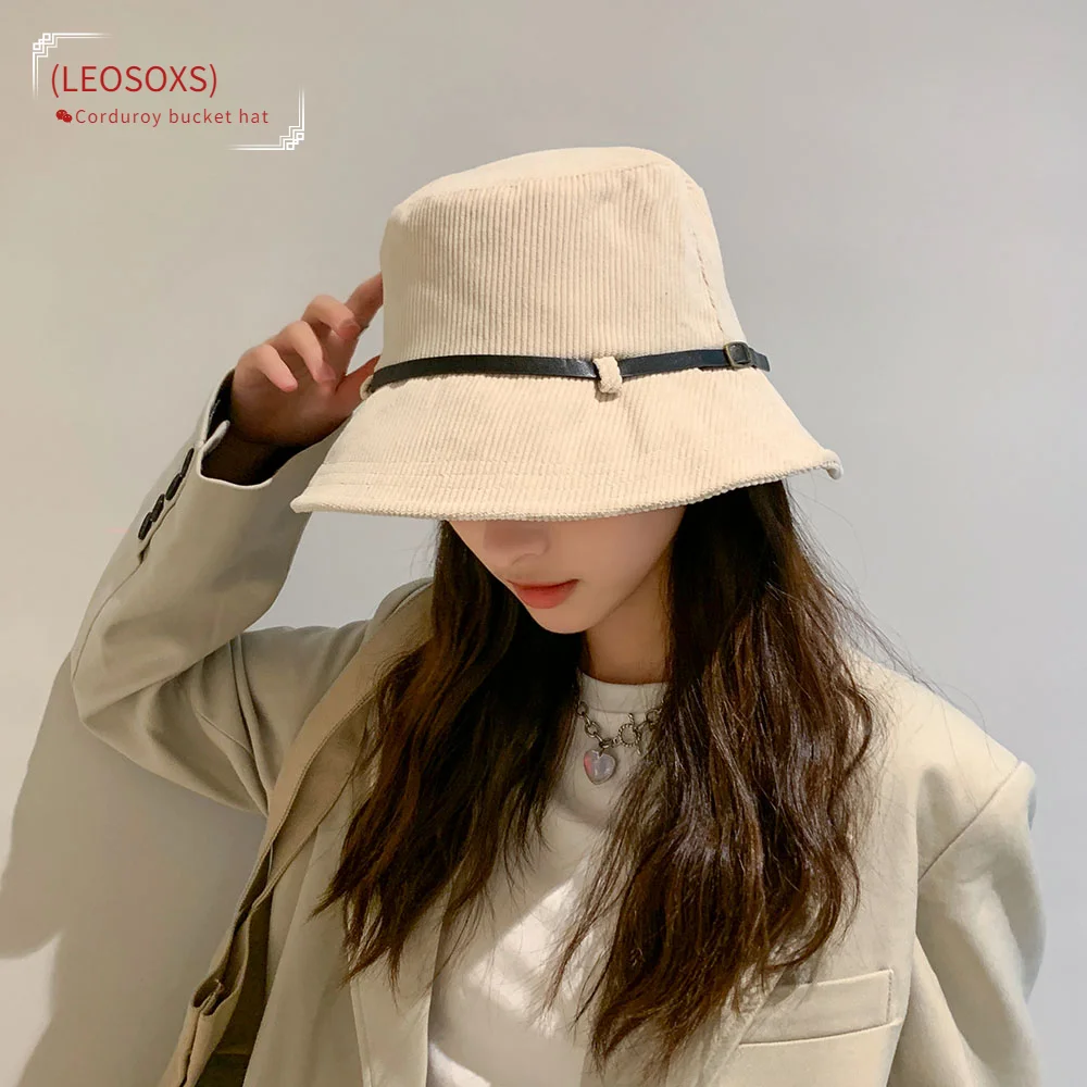 (LEOSOXS)New Corduroy Bucket Hat Women Panama Winter Autumn Warm Solid Streetwear Folding Travel Sun Cap Big Wide Visor Flat Hat
(LEOSOXS)New Corduroy Bucket Hat Women Panama Winter Autumn Warm Solid Streetwear Folding Travel Sun Cap Big Wide Visor Flat Hat