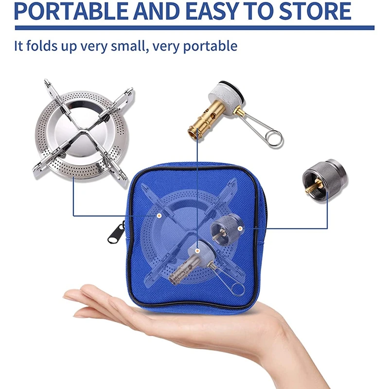 Portable Camping Stove Backpacking Stove Burner,Small Propane Camping Stove-Includes Fuel Canister Adapter
Portable Camping Stove Backpacking Stove Burner,Small Propane Camping Stove-Includes Fuel Canister Adapter