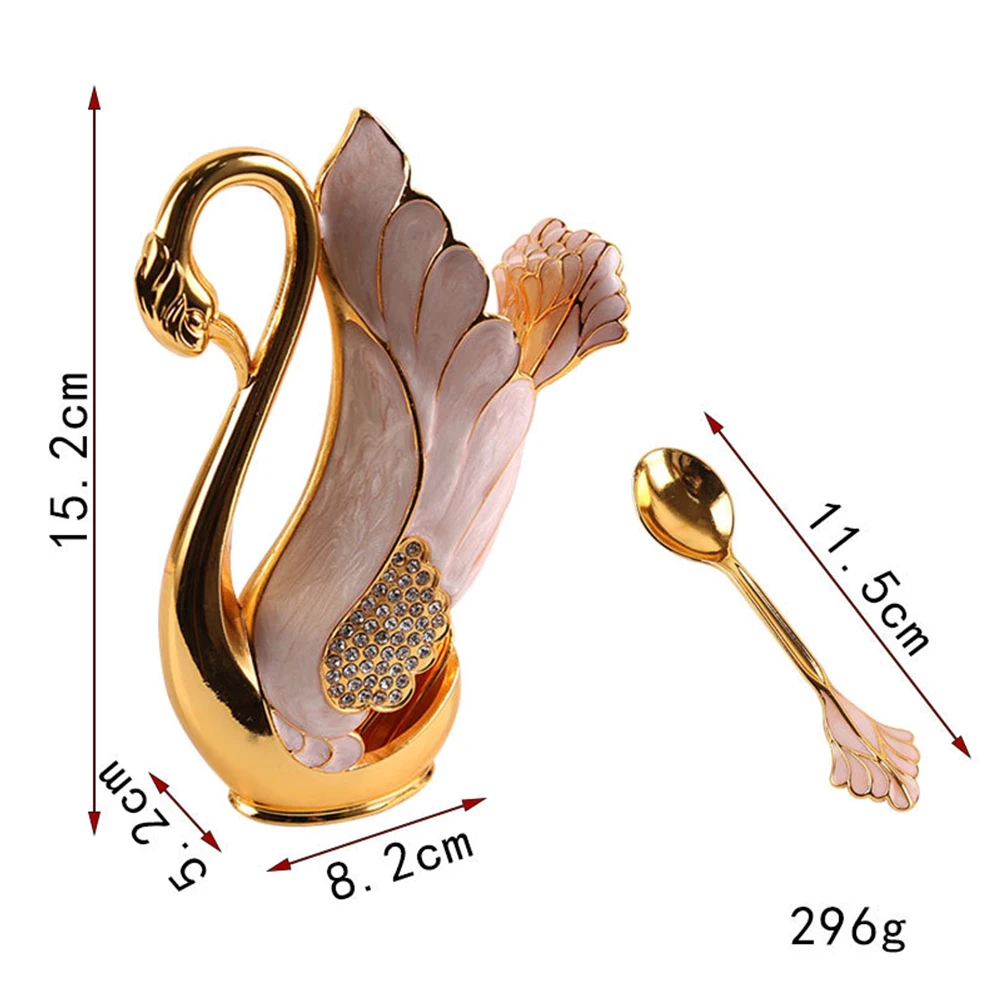 Spoons Or Fork Swan Base Holder Creative Flatware Set Household Innovative Design Sliver / Gold Stainless Steel
Spoons Or Fork Swan Base Holder Creative Flatware Set Household Innovative Design Sliver / Gold Stainless Steel