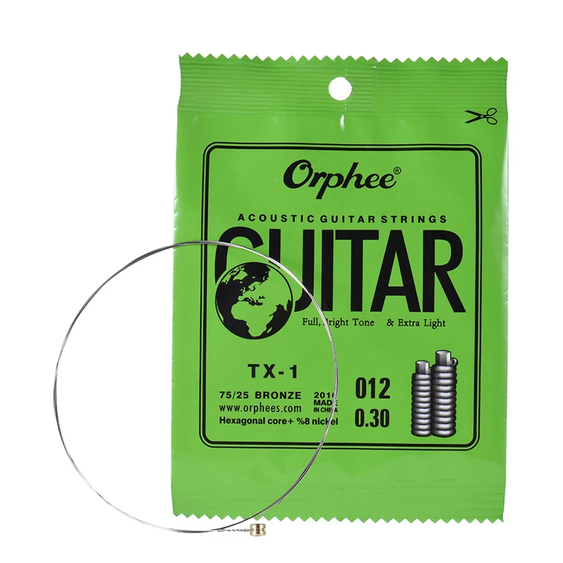 Orphee TX-1 Strings for Acoustic Guitar brass Hexagonal Carbon Steel Metal String Guitar Parts Accessories 10pcs/Set
Orphee TX-1 Strings for Acoustic Guitar brass Hexagonal Carbon Steel Metal String Guitar Parts Accessories 10pcs/Set