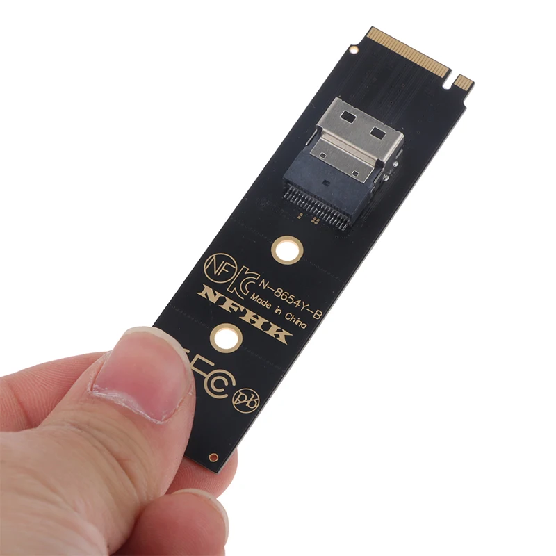 Лидер продаж, адаптер для тонкого интерфейса SAS на M.2 NVMe, адаптер SFF 8654 на NGFF M2 M key SFF 8654, карта преобразователя для настольного ПК, материнской платы U.2 SSD
Лидер продаж, адаптер для тонкого интерфейса SAS на M.2 NVMe, адаптер SFF 8654 на NGFF M2 M key SFF 8654, карта преобразователя для настольного ПК, материнской платы U.2 SSD
