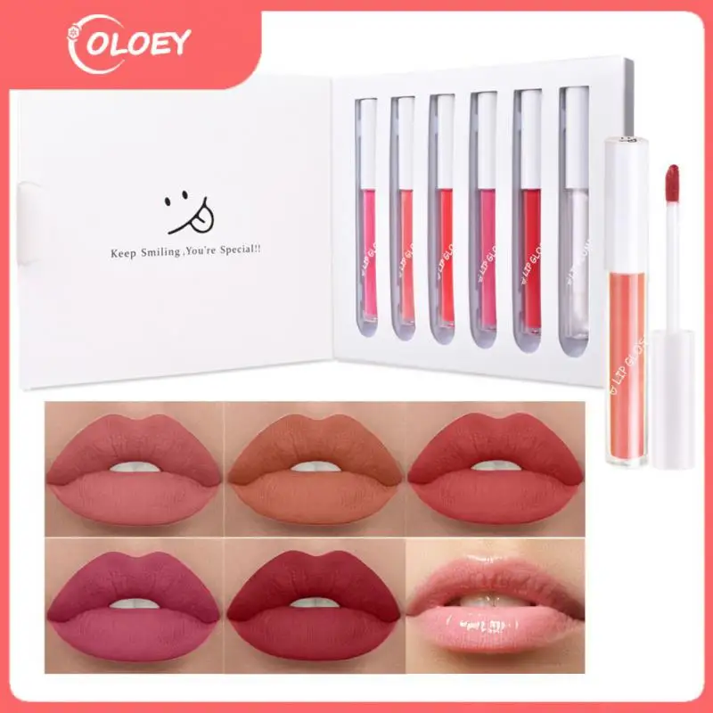 

Non-stick Cup Lip Gloss Lip Glaze 10 Colors Red Lip Tint Waterproof Velvet Matte Lipstick Moisture Liquid Lipstick Cosmetics