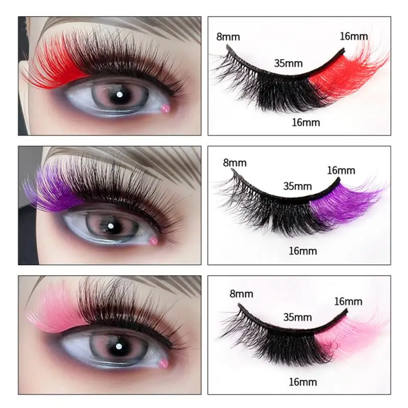Fake Eyelashes 1pair Super Long Lashes Cosplay Dramatic Volume Eyelash Extension Cosmetics Colored Lashes Soft Party Stage Show
Fake Eyelashes 1pair Super Long Lashes Cosplay Dramatic Volume Eyelash Extension Cosmetics Colored Lashes Soft Party Stage Show