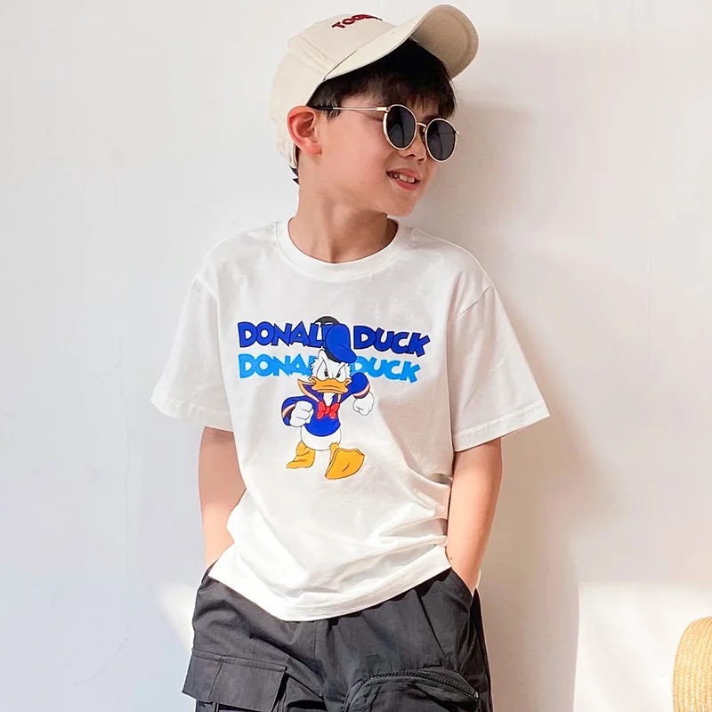 Children's Clothing Boys Summer boy's Casual Donald Duck Cartoon Printed Short Sleeve Top Letter Cotton Short Sleeve T-Shirt
Children's Clothing Boys Summer boy's Casual Donald Duck Cartoon Printed Short Sleeve Top Letter Cotton Short Sleeve T-Shirt