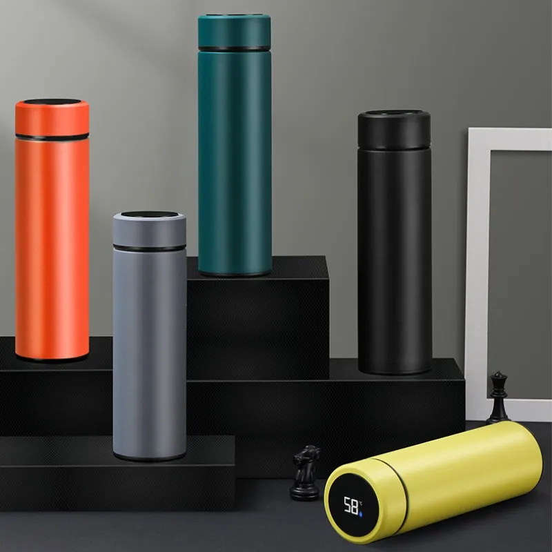 500ml Intelligent Digital Thermos Water Cup Touch Display Temperature 316stainless Steel Coffee Mug Gift Thermoses
500ml Intelligent Digital Thermos Water Cup Touch Display Temperature 316stainless Steel Coffee Mug Gift Thermoses