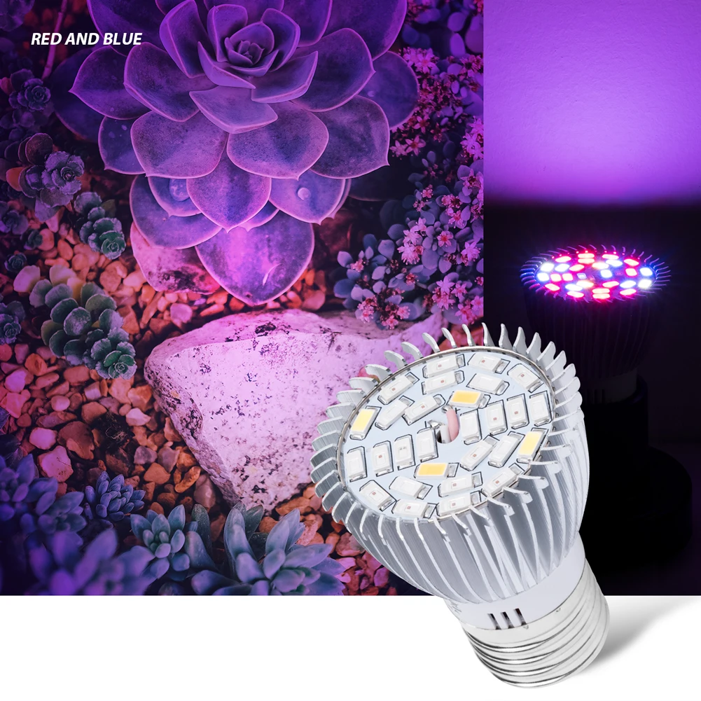Grow Light Bulb LED Full Spectrum Phytolamp For Plants Seedlings LED Indoor Cultivation Lamp Seeds Growth And Flowering Lights
Grow Light Bulb LED Full Spectrum Phytolamp For Plants Seedlings LED Indoor Cultivation Lamp Seeds Growth And Flowering Lights