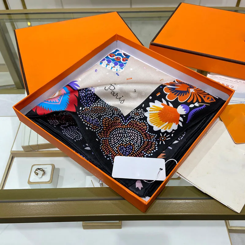 Silk Scarf 90*90cm Scarves for Ladies Herm** Brand Design Shawl Summer Versatile Headband Neckerchief Bandana 2023 Free Shipping
Silk Scarf 90*90cm Scarves for Ladies Herm** Brand Design Shawl Summer Versatile Headband Neckerchief Bandana 2023 Free Shipping