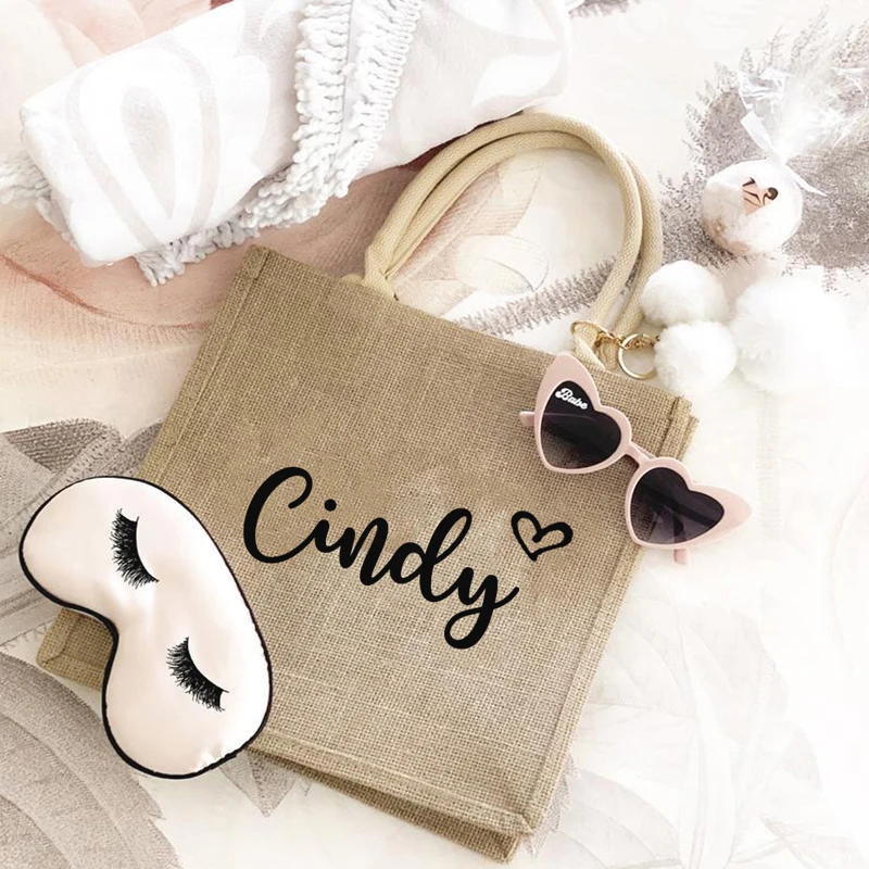 Jute Tote Bag Wedding Bridesmaid Burlap Bags Gift Personalized Custom Name Reusable Shopping Storage Handbag Party Decoration
Jute Tote Bag Wedding Bridesmaid Burlap Bags Gift Personalized Custom Name Reusable Shopping Storage Handbag Party Decoration
