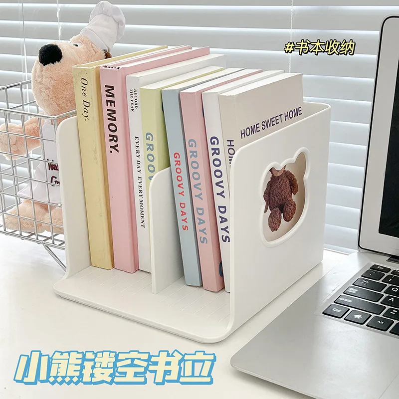 

Bookstand File Rack Desktop Stationery Rack Student Desk Storage Artifact Desk Book Sorting Bookshelf Separation