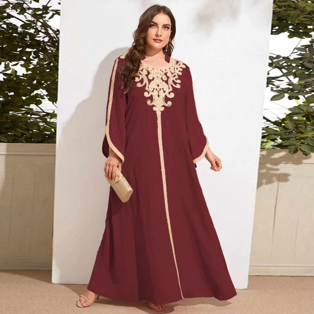 4XL Plus Size Maxi Dress Women Long Sleeve Muslim Turkey Evening Party Festival Robe Abaya Dubai Cocktail Party Gown Ramadan A3
4XL Plus Size Maxi Dress Women Long Sleeve Muslim Turkey Evening Party Festival Robe Abaya Dubai Cocktail Party Gown Ramadan A3