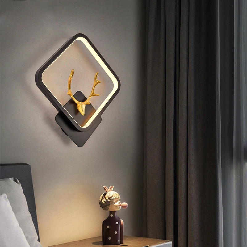 Simple modern led antler wall lamp for black white bedroom dining room living corridor aisle Indoor lighting decoration lamps
Simple modern led antler wall lamp for black white bedroom dining room living corridor aisle Indoor lighting decoration lamps