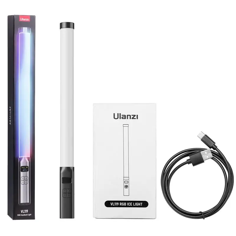 Ulanzi VL119 19.6inch RGB Light Want Stick Colorful Lamp LED Video Light Handheld Light Stick Wholesale price
Ulanzi VL119 19.6inch RGB Light Want Stick Colorful Lamp LED Video Light Handheld Light Stick Wholesale price