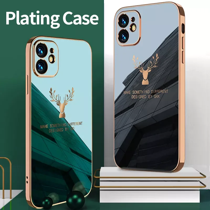 Fashion Luxury Electroplating Shockproof Silicone Soft Square Frame Plating Deer Cover For iPhone 12 11 Pro Max Mini Phone Case
Fashion Luxury Electroplating Shockproof Silicone Soft Square Frame Plating Deer Cover For iPhone 12 11 Pro Max Mini Phone Case