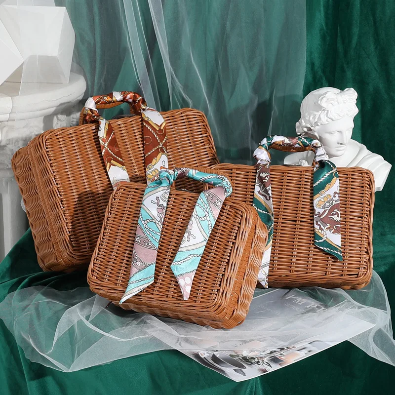Plastic Imitation Rattan Bamboo Storage Basket Wedding Bridesmaid Gift Box Wedding Supplies Birthday Holiday Gift Box Room Decor
Plastic Imitation Rattan Bamboo Storage Basket Wedding Bridesmaid Gift Box Wedding Supplies Birthday Holiday Gift Box Room Decor