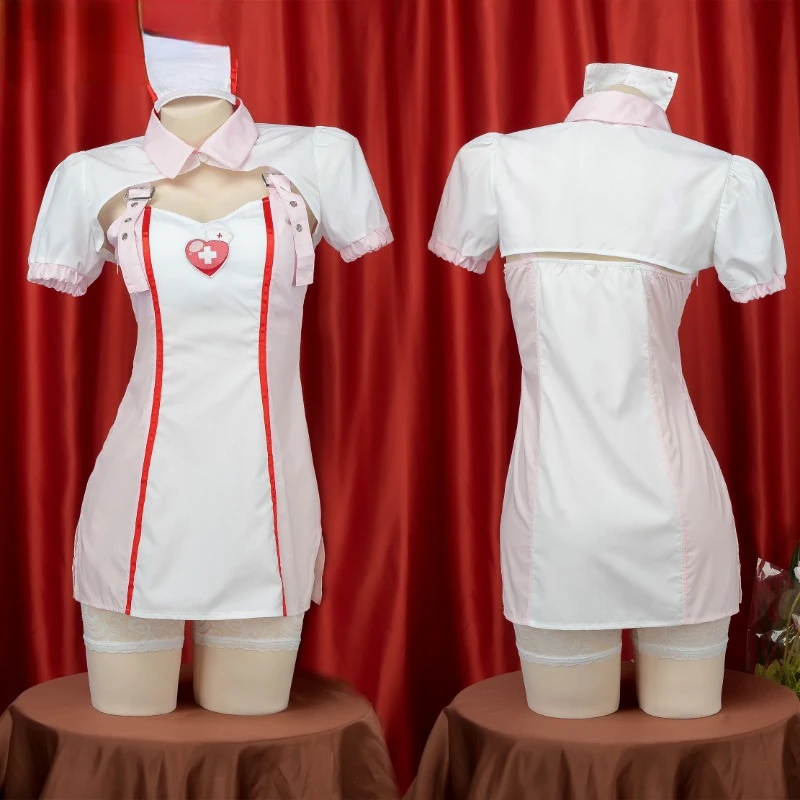 Japanese Anime Nurse Suits Uniform Cosplay Womens Lolita Girls Sexy Bandage Costumes Dress&Hat Set Halloween Party Dress Gift
Japanese Anime Nurse Suits Uniform Cosplay Womens Lolita Girls Sexy Bandage Costumes Dress&Hat Set Halloween Party Dress Gift
