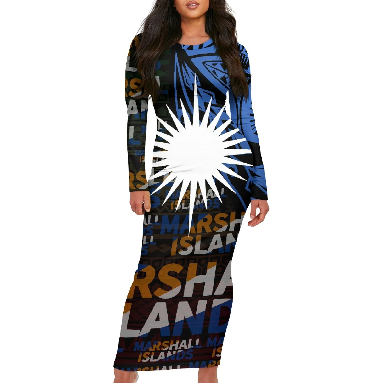 Полинезийская зефирская Республика, Белое Женское Платье с принтом солнца и татуировок, с разрезом сзади, длинным рукавом, весна-осень, повседневное женское платье, Халат
Полинезийская зефирская Республика, Белое Женское Платье с принтом солнца и татуировок, с разрезом сзади, длинным рукавом, весна-осень, повседневное женское платье, Халат