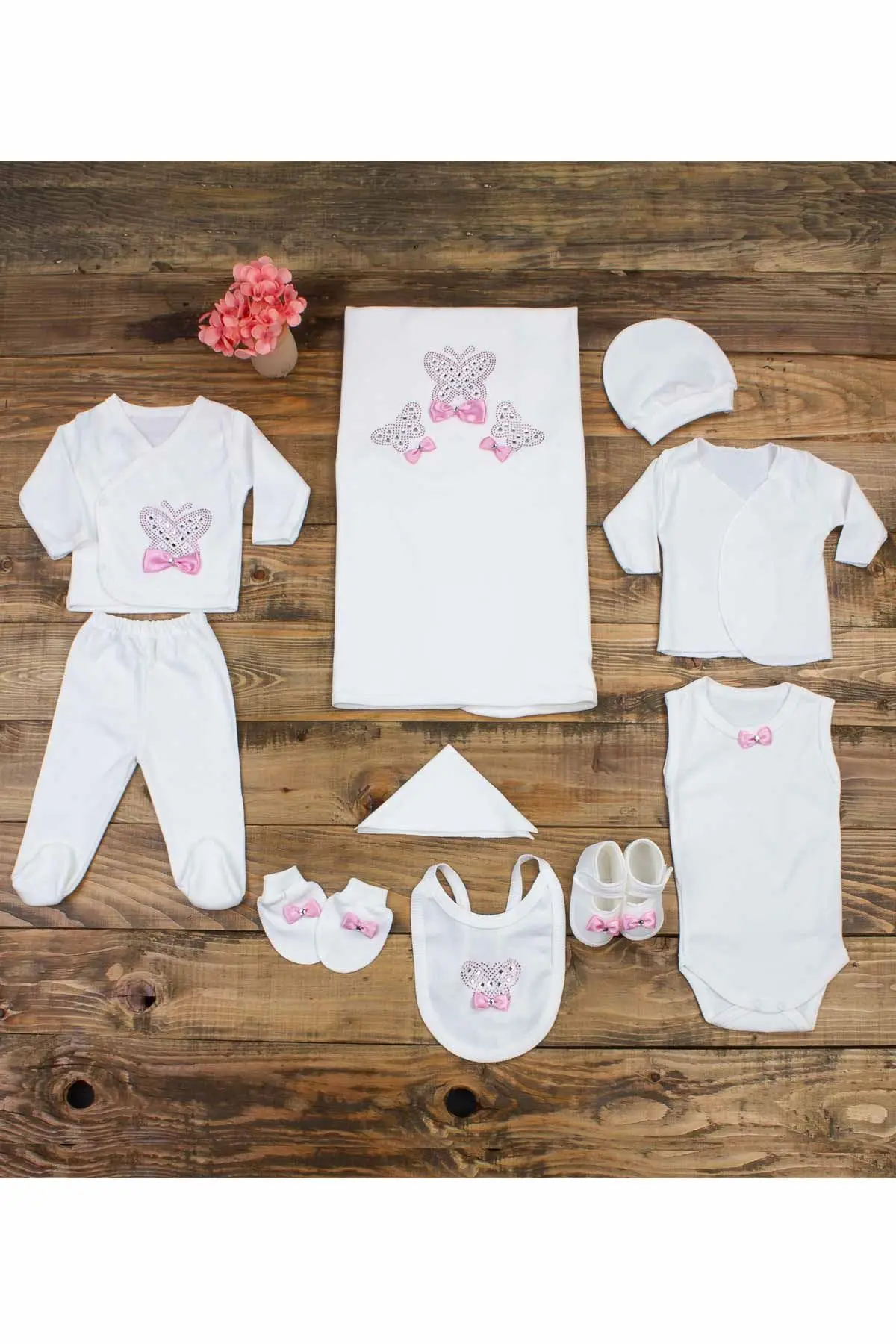 Pink Baby Girl Newborn Babies Suit Butterfly Embroidery Clothing 10 Pieces Cotton Baby Girls Rompers Set Toddler Clothes Outfit
Pink Baby Girl Newborn Babies Suit Butterfly Embroidery Clothing 10 Pieces Cotton Baby Girls Rompers Set Toddler Clothes Outfit
