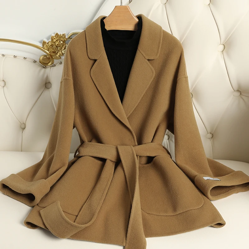 2022 Autumn Winter Women Fashion Short Wool Blends Jackets Female Long Sleeve Woolen Coats Ladies Loose Casual Outerwear T449
2022 Autumn Winter Women Fashion Short Wool Blends Jackets Female Long Sleeve Woolen Coats Ladies Loose Casual Outerwear T449