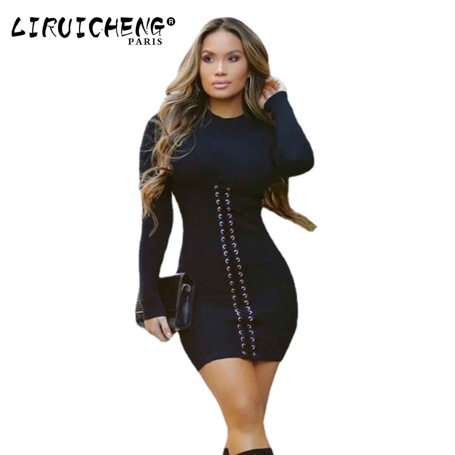 2023 Women's Long Sleeve Lace Up Mini Knitting Club Party Dress Elegant Bodycon Autumn Mock Neck Dress Casual
2023 Women's Long Sleeve Lace Up Mini Knitting Club Party Dress Elegant Bodycon Autumn Mock Neck Dress Casual