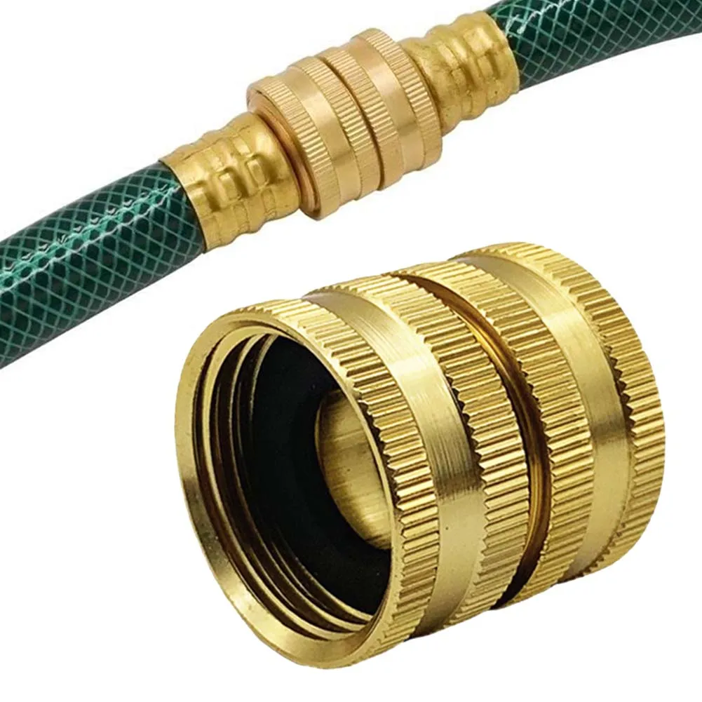 3/4 Brass Tap Quick Two-Way Female Female Connector Solid Brass Garden Hose Female-To-Female Hose Adapter Garden Tubing
3/4 Brass Tap Quick Two-Way Female Female Connector Solid Brass Garden Hose Female-To-Female Hose Adapter Garden Tubing