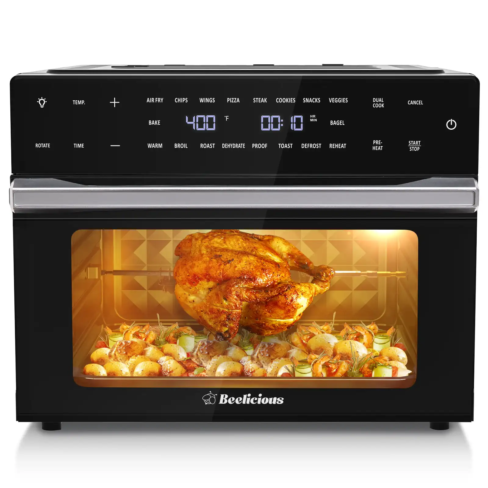 32QT Extra Large Air Fryer Toaster Ovens Pro, with Rotisserie and Dehydrator, Smart Digital Toaster Oven Air Fryer Combo, Digita
32QT Extra Large Air Fryer Toaster Ovens Pro, with Rotisserie and Dehydrator, Smart Digital Toaster Oven Air Fryer Combo, Digita