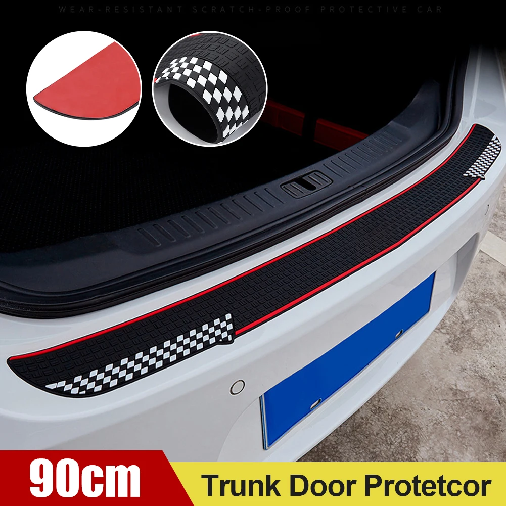 90cm Universal Car Trunk Door Guard Strips Sill Plate Protector Rear Bumper Guard Rubber Mouldings Pad Trim Cover Strip
90cm Universal Car Trunk Door Guard Strips Sill Plate Protector Rear Bumper Guard Rubber Mouldings Pad Trim Cover Strip