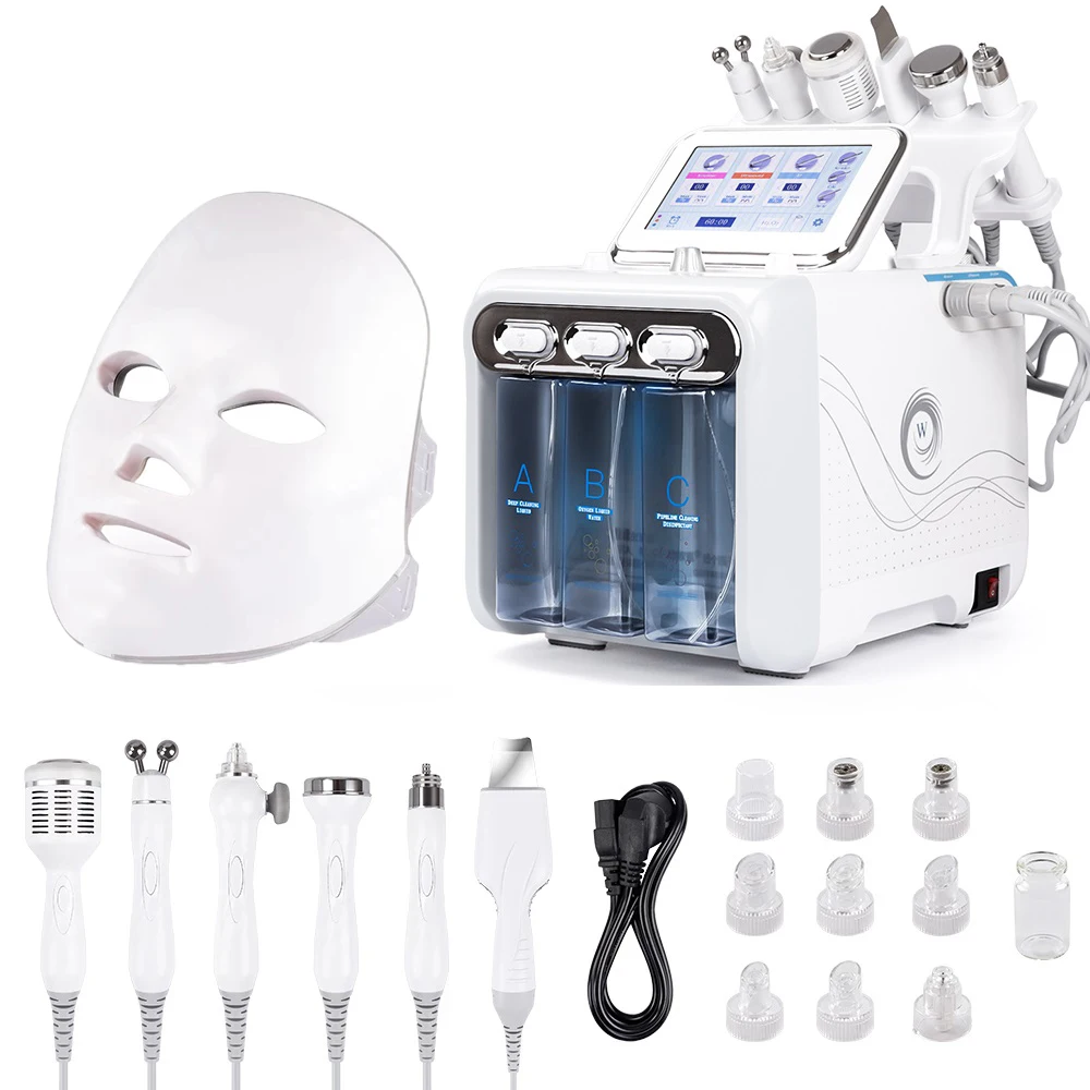 

7 in1 H2-O2 Hydro Dermabrasion Skin Lifting Water Oxygen Jet Peel Hydra Facial Microdermabrasion Machine Water Aqua Peeling