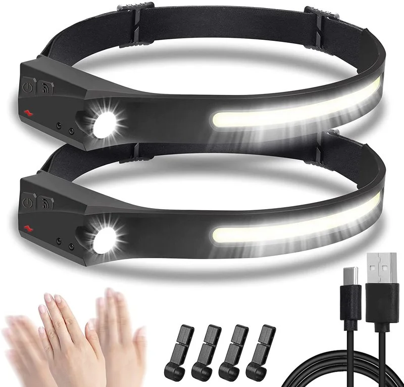 Induction Headlamp COB LED Head Lamp with Built-in Battery Headlight Flashlight USB Rechargeable Head Light Wide Beam Work Torch
Induction Headlamp COB LED Head Lamp with Built-in Battery Headlight Flashlight USB Rechargeable Head Light Wide Beam Work Torch