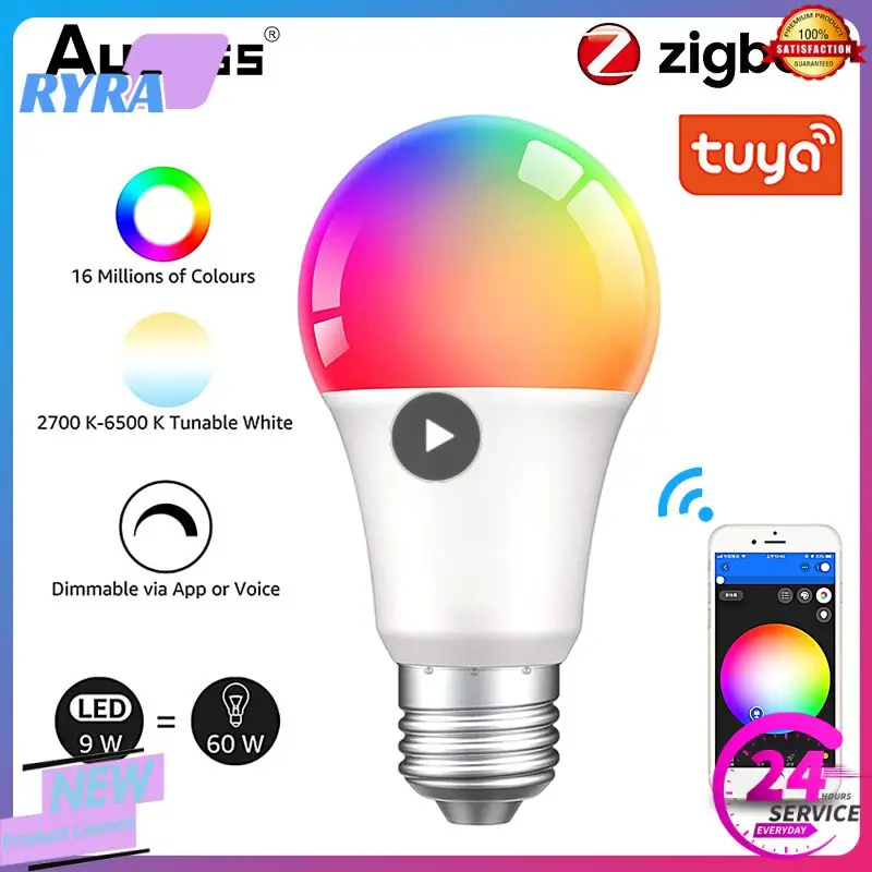Timer Control Tuya Bulb Brightness Led Light Rgbcw 9w Music Mode Smart Bulb Smart Life App Voice Control Led Lamp E27
Timer Control Tuya Bulb Brightness Led Light Rgbcw 9w Music Mode Smart Bulb Smart Life App Voice Control Led Lamp E27
