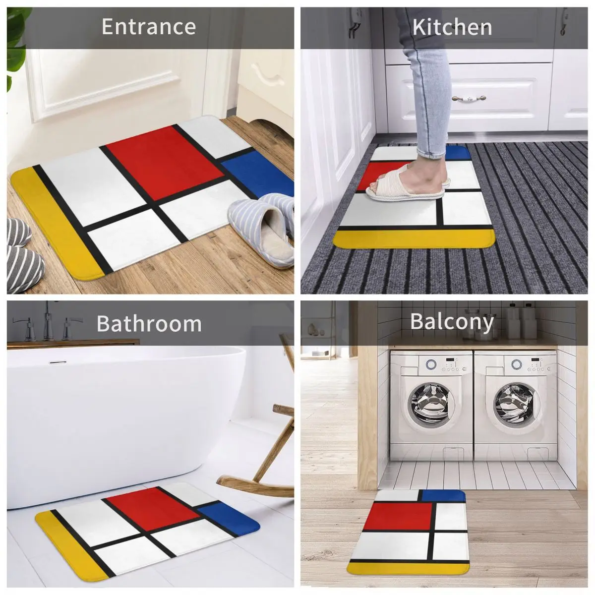 Door Mat De Stijl Mondrian Inspired Decor 3D Rug Carpet Bathmat Anti-slip Entrance Living Room Home Kitchen Washable Bathroom
Door Mat De Stijl Mondrian Inspired Decor 3D Rug Carpet Bathmat Anti-slip Entrance Living Room Home Kitchen Washable Bathroom