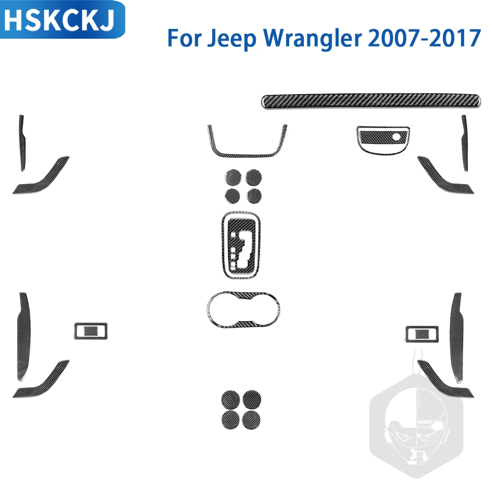 For Jeep Wrangler 2011-2017 Accessories Car Carbon Fiber Interior Gear Panel Cup Holder Door Handrail Trim Sticker Decoration
For Jeep Wrangler 2011-2017 Accessories Car Carbon Fiber Interior Gear Panel Cup Holder Door Handrail Trim Sticker Decoration