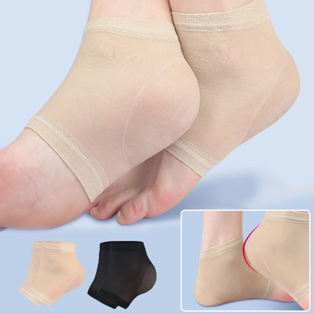 2Pcs Silicone Heel Protector Feet Skin Care Socks Sleeve Heel Spur Pads For Relief Plantar Fasciitis Heel Pain Reduce Pressure
2Pcs Silicone Heel Protector Feet Skin Care Socks Sleeve Heel Spur Pads For Relief Plantar Fasciitis Heel Pain Reduce Pressure
