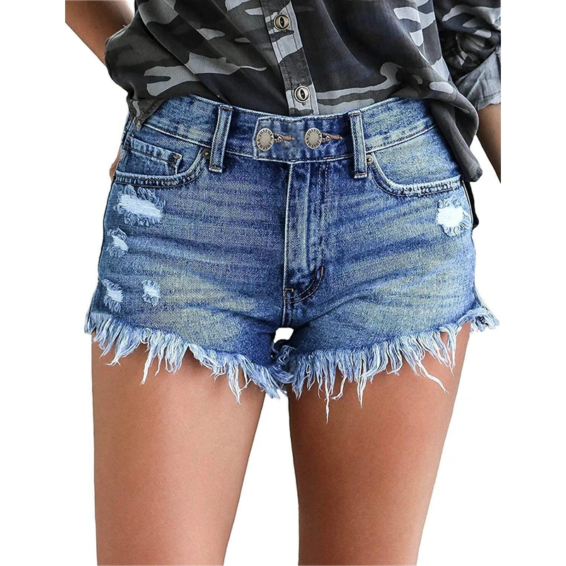 Vintage Ripped Jeans Shorts Women High Waist Denim Shorts Female Summer Chic Streetwear Stylish Sexy Hot Tassels Girls Shorts
Vintage Ripped Jeans Shorts Women High Waist Denim Shorts Female Summer Chic Streetwear Stylish Sexy Hot Tassels Girls Shorts