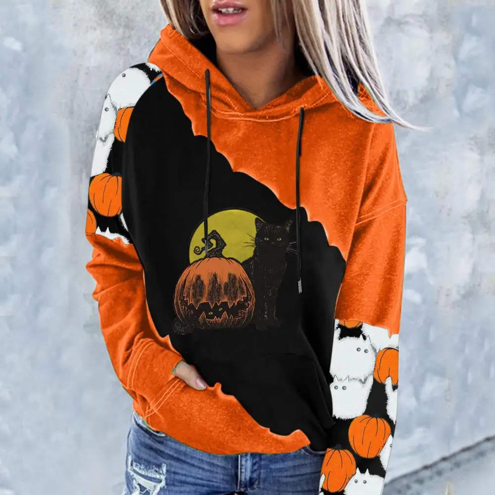 Chic Women Halloween Hoodie Hooded Thermal Thick Pumpkin Print Casual Fall Hoodie
Chic Women Halloween Hoodie Hooded Thermal Thick Pumpkin Print Casual Fall Hoodie