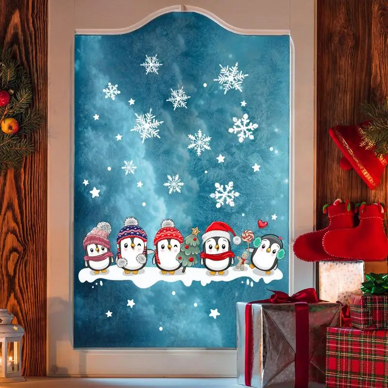Christmas Snowflake Window Clings Decals Waterproof Penguin Christmas Window Sticker Snow Flakes Sticker Christmas Holiday White
Christmas Snowflake Window Clings Decals Waterproof Penguin Christmas Window Sticker Snow Flakes Sticker Christmas Holiday White