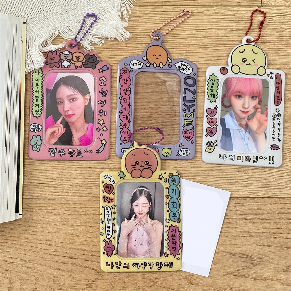 Korean Cartoon Photocard Holder Idol Photo Display Photo Pocket 3 Inch Photo Frame Keychain Protector Card Holder Photo Sleeves
Korean Cartoon Photocard Holder Idol Photo Display Photo Pocket 3 Inch Photo Frame Keychain Protector Card Holder Photo Sleeves