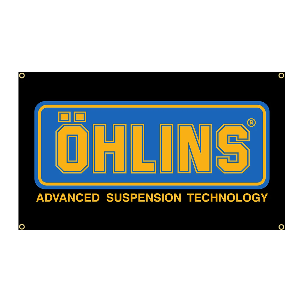 

90x150cm Ohlinss Performance Technology Racing Car Flag Polyester Printed Garage or Outdoor Decoration Banner Tapestry