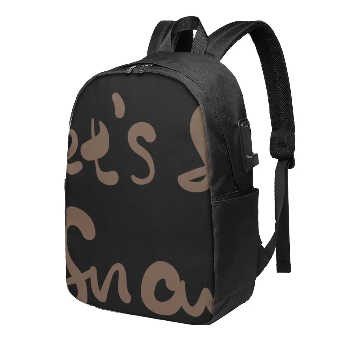 

Деловой рюкзак для мужчин, вместительная Мужская сумка с Usb-разъемом для ноутбука, с рождественскими украшениями