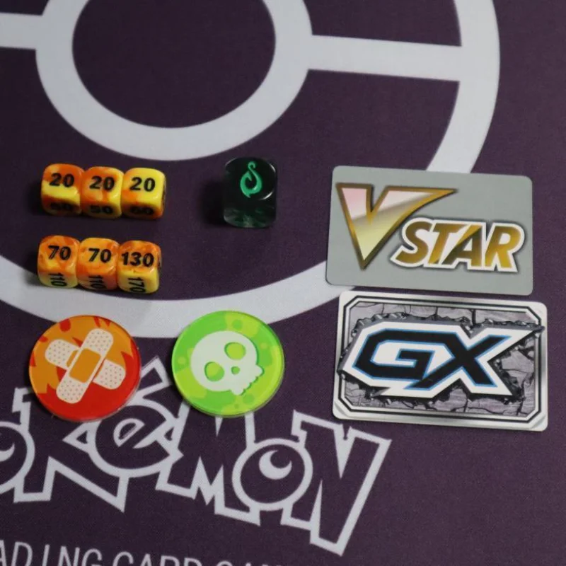 Тренировочные настольные игры PTCG Pokemon Charizard, счетчик повреждений, игральные кости Vstar GX, Маркер Состояния, карты Piaying, коллекционные игры, игрушки
Тренировочные настольные игры PTCG Pokemon Charizard, счетчик повреждений, игральные кости Vstar GX, Маркер Состояния, карты Piaying, коллекционные игры, игрушки