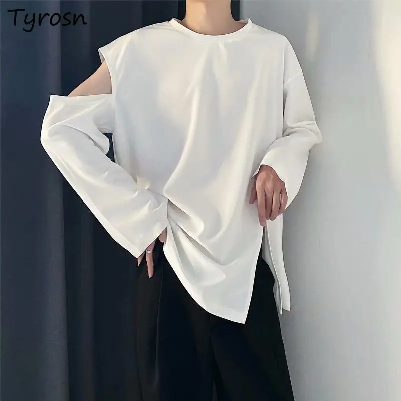 T-shirts Women Design Side-slit Personality Pure All-match Creativity Loose Ulzzang Fashion Simple Off Shoulder Unisex Spring
T-shirts Women Design Side-slit Personality Pure All-match Creativity Loose Ulzzang Fashion Simple Off Shoulder Unisex Spring