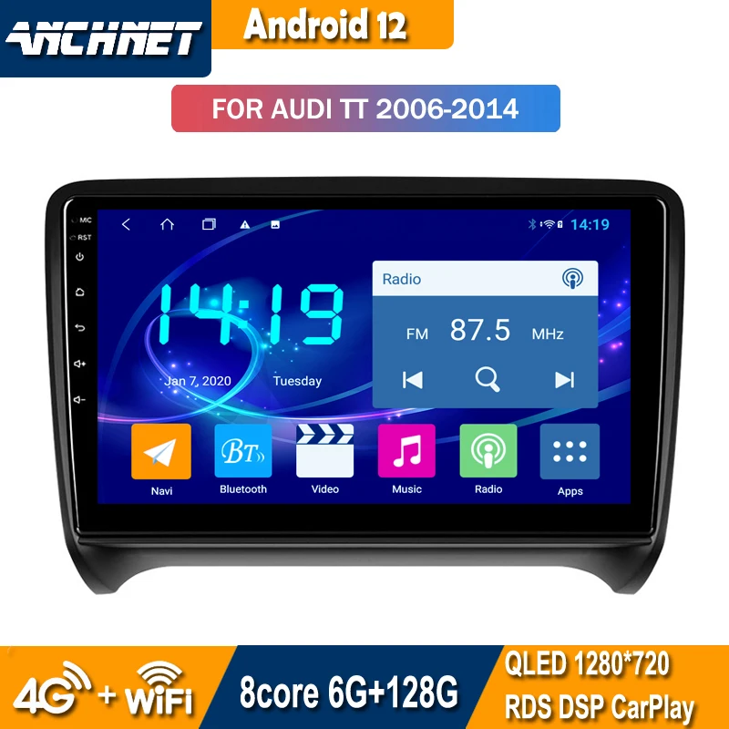 Автомагнитола для Audi TT 2 8J 2006-2014, мультимедийный видеоплеер, навигатор GPS, Android 12, интеллектуальная система
Автомагнитола для Audi TT 2 8J 2006-2014, мультимедийный видеоплеер, навигатор GPS, Android 12, интеллектуальная система