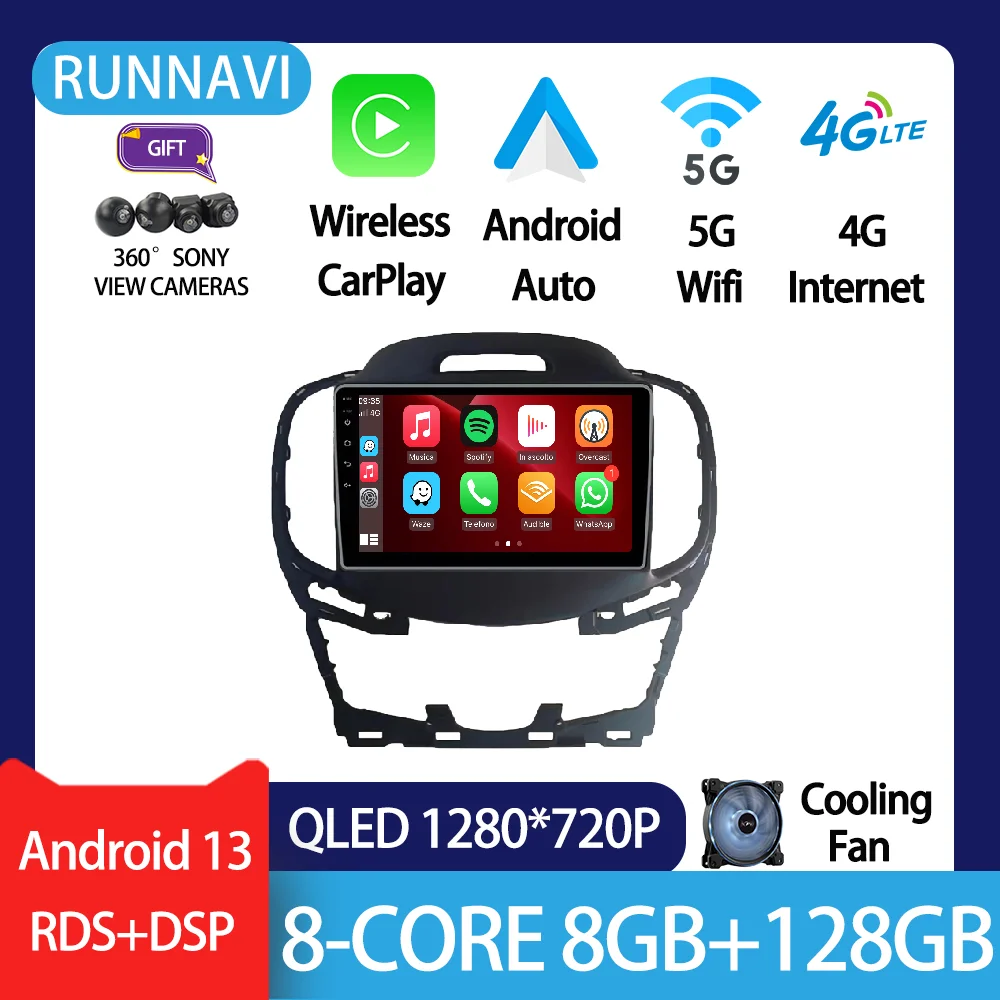 Android 13 For Buick Lacross 2014-2015 Car Radio Stereo Multimedia Video Player GPS Wireless Carplay Touch Screen Auto RDS DSP
Android 13 For Buick Lacross 2014-2015 Car Radio Stereo Multimedia Video Player GPS Wireless Carplay Touch Screen Auto RDS DSP