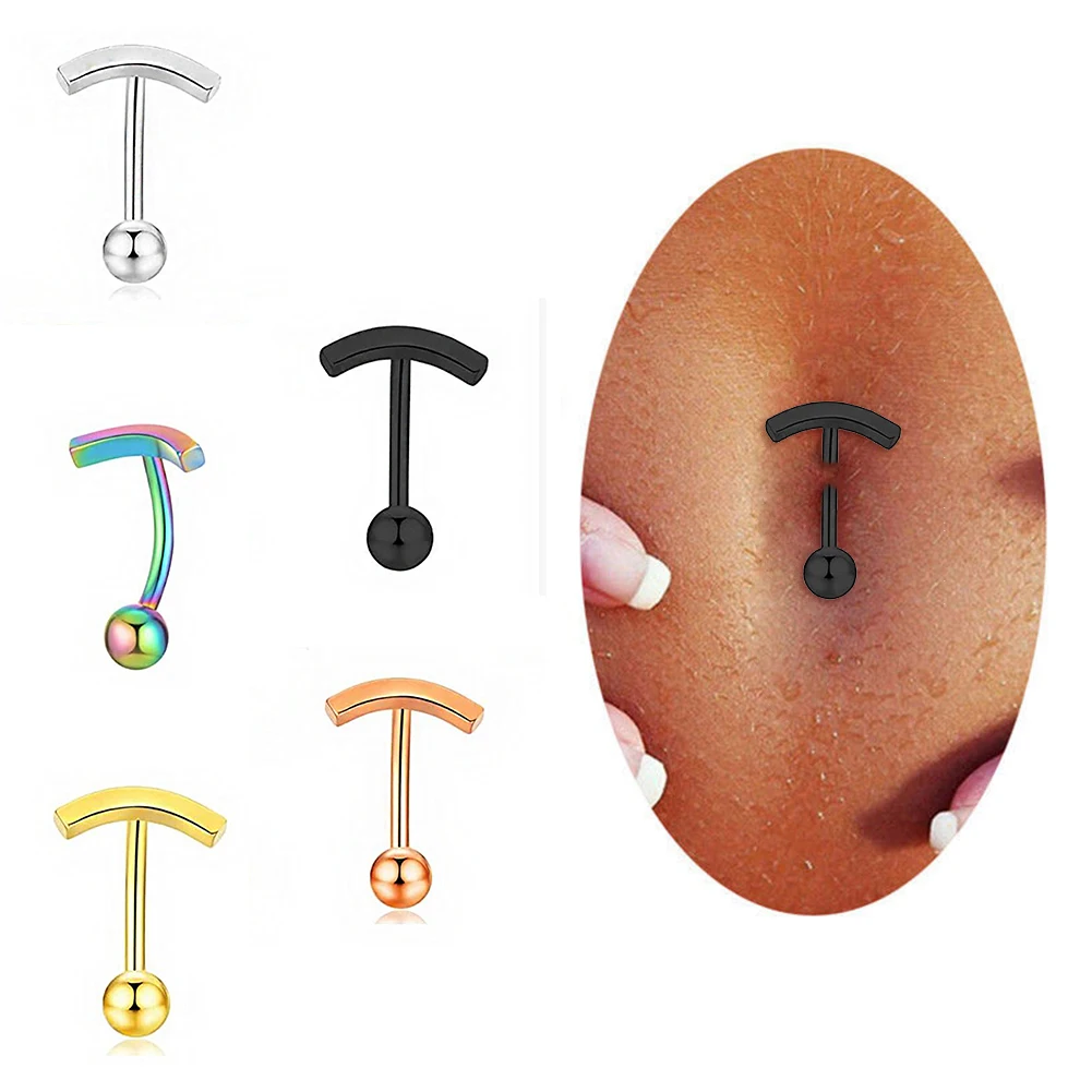 2022 Trend New Colors Stainless Steel T Straight Navel Ring Punk Simple Delicate Navel Nail Button Piercing Jewelry For Women
2022 Trend New Colors Stainless Steel T Straight Navel Ring Punk Simple Delicate Navel Nail Button Piercing Jewelry For Women