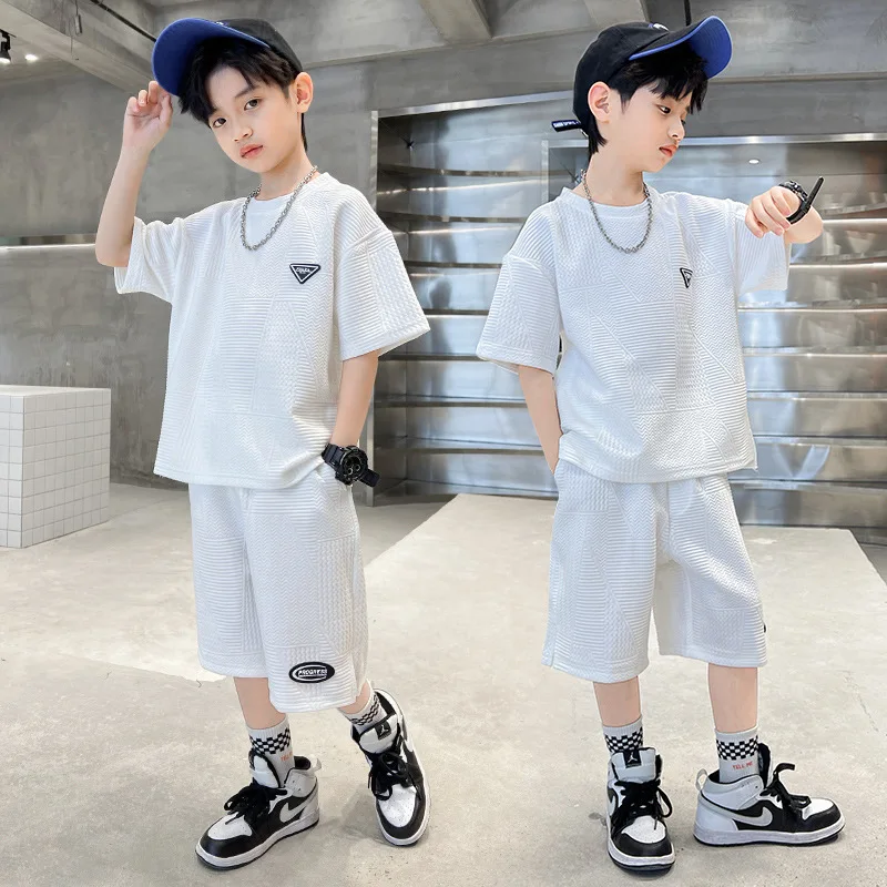 Summer Kids Boy Clothes Tracksuit Short Sleeve Solid Color T Shirt+Shorts Cotton Children Clothing Sets 6 7 8 9 10 11 12 13 14Y
Summer Kids Boy Clothes Tracksuit Short Sleeve Solid Color T Shirt+Shorts Cotton Children Clothing Sets 6 7 8 9 10 11 12 13 14Y
