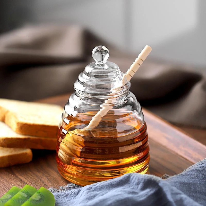 Creative Honey Jar with Lid Agitator Stick Household Kitchen High Borosilicate Transparent Glass Jar Jam Storage Jar Honey Jar
Creative Honey Jar with Lid Agitator Stick Household Kitchen High Borosilicate Transparent Glass Jar Jam Storage Jar Honey Jar