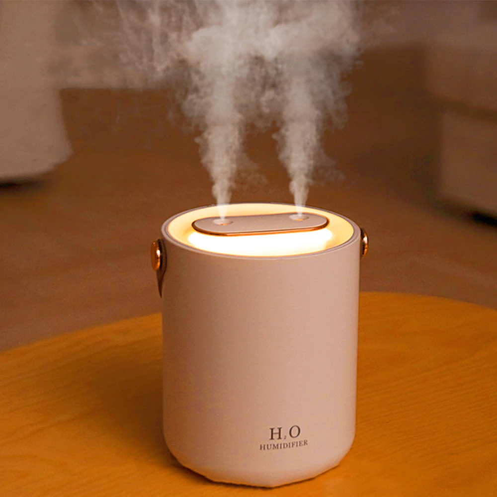 

Diffuser Fog Air Ultrasonic Home Dual Humidifier Nozzle Electric Air Heavy USB Humidifier Aroma Appliances for 1200ml Purifier